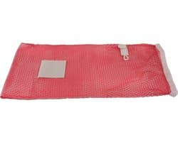 Premium wasnet 40x60 cm - Met knoopsluiting - Rood