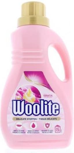 Woolite Delicate - Vloeibaar Wasmiddel - Met Keratine - Wol, Zijde & Fijne Was - 15 Wasbeurten - 0,9L — thumbnail 1