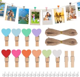 Set van 100 Kleine Houten Wasknijpers voor Decoratie en DIY — thumbnail 1