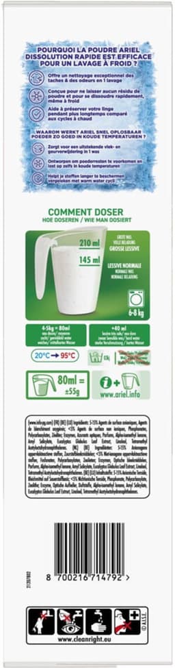 Ariel Waspoeder Original 40 Wasbeurten - 2,2 kg — thumbnail 4