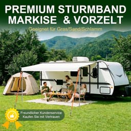 Grondanker - Grijs - 39 cm - Spiraalvormig Stalen Grondanker met Riemen en Bufferveren - Voor Camperluifels — thumbnail 2