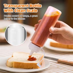 Knijpfles Set - Transparant - Lekbestendig Ontwerp - Voedselveilig Materiaal - Voor Sauzen en Specerijen — thumbnail 3