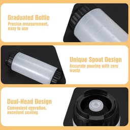 Omgekeerde Knijpflessen - Voedselveilig Plastic - Grote Capaciteit - Zelfsluitende Klep - Voor Keuken en Restaurant — thumbnail 4