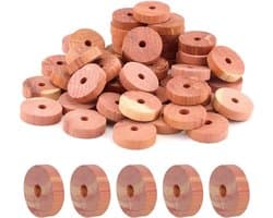 Natuurlijke Cedar Ringen - 24 Stuks voor Effectieve Mottenbestrijding in Kasten, Lades en Garderobes