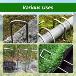 Grondankers - Gegalvaniseerd Staal - Robuust U-vormig Design - 150 mm Lengte - Voor Tuin en Camping — thumbnail 5