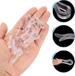 30 stuks 3,8 cm U-vormige krokodillenclip, hemdclip, wasknijpers voor sokken, broeken, stropdassen, overhemden, kledingstukken, transparant — thumbnail 5