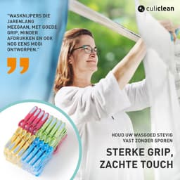 Dailygoods- Wasknijpers Bloem - 48 Stuks - Duurzaam - Soft Clips - UVA/UVB-bestendig - Vorst- en Roestbestendig - Robuust Plastic - Wasknijper — thumbnail 5