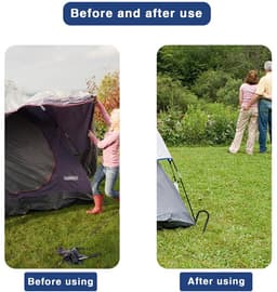 Dailygoods - 6 Stuks Verzinkte Grondankers voor Tent en Tuin — thumbnail 5