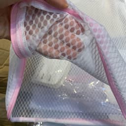 SnelShoppen - 3pcs Waszakken Reisbureau Waszak met Handvatten Herbruikbare Wasnetten voor Gevoelige Onderkleding, Panties, Truien, Sjaals - Roze, Dive — thumbnail 2