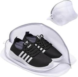 SnelShoppen - Shoe Bag Set van 2 Herbruikbare Mesh Waszakken met Rits voor Sportschoenen, Sokken en Bh's - Ideaal voor de Wasmachine - Optimaal Schoon — thumbnail 1