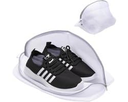 SnelShoppen - Shoe Bag Set van 2 Herbruikbare Mesh Waszakken met Rits voor Sportschoenen, Sokken en Bh's - Ideaal voor de Wasmachine - Optimaal Schoon