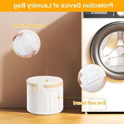 Set van 2 Premium Wasnetten voor Bh's en Ondergoed - Ideaal voor de Wasmachine, Beschermt Lingerie en Sokken met Rits — thumbnail 4