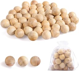 50 Stuks Mottenballen met Cedar Hout Geur - Effectieve Mottenbestrijding voor Kledingkast en Garderobe — thumbnail 1