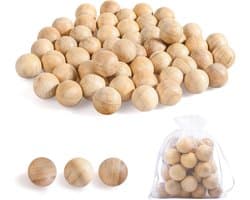 50 Stuks Mottenballen met Cedar Hout Geur - Effectieve Mottenbestrijding voor Kledingkast en Garderobe
