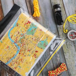 Waterdichte Map Case Clear Kaarthouder Waterdichte Wandelen A4 Kaart Cover Wandelen Plastic Kaart Pouch Militaire Transparant Voor Wandelen Wandelen Camping PVC 31 X 28 Cm — thumbnail 2
