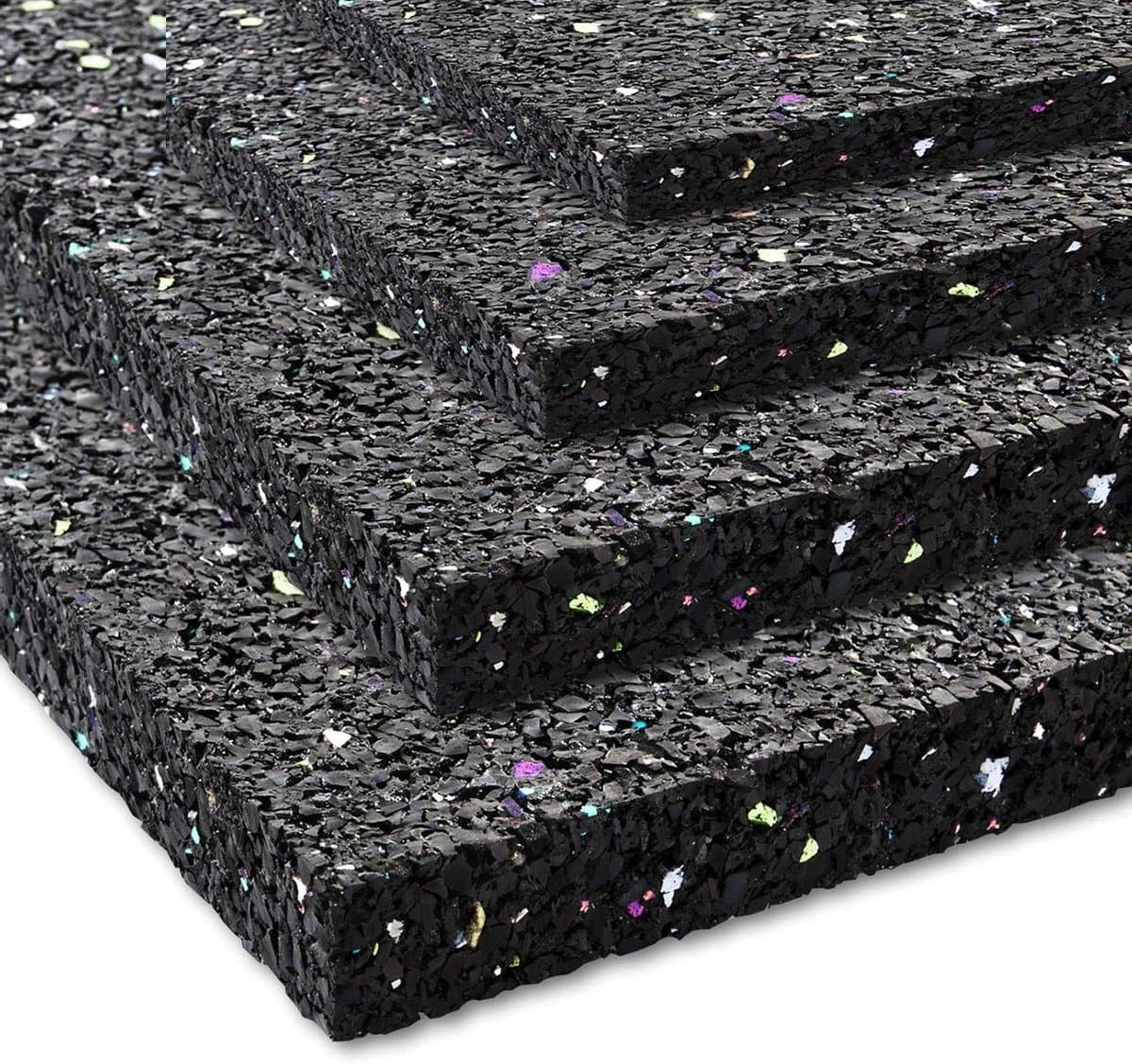 Anti-trillingsmat - Rubberen mat Dempingmat - Apparatuur Dempen - Scheurvast en antislip - 625 x 150 cm - Zwart — afbeelding 1