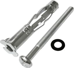 - C57489 - Set van 10 spreidpluggen Ø12x65 mm voor gipsplaat holle behuizing van metaal - met M6-schroeven - bevestiging in gipsplaten - zilverkleurig — thumbnail 5