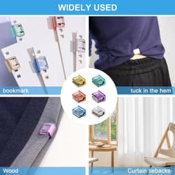 Broekspijp Inkorter Clips - 24 Stuks - Kledingclips voor Wijde Broeken, Jeans & Lange Broekspijpen - Onzichtbare Broekspijp Klemmetjes Tegen Slepen - 6 Kleuren - Mode Gadgets — thumbnail 3