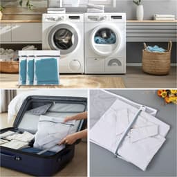 Mesh Waszakken voor Delicates Mini 40 x 30 cm Duurzame Lingerie Zakken voor Wassen Delicaten Wasmachine Lingerie Ondergoed Sokken Babykleding Reizen 15,75 x 11,81 Inch — thumbnail 3