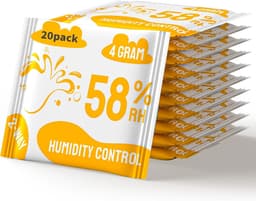2-weg vochtregulering, 58% luchtvochtigheid terpenen & aromabescherming, 4 g vochtregelaar voor het bewaren van kruiden beschermt tot 15 g - 20 stuks — thumbnail 1