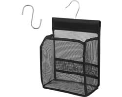 Praktische Wegberging met Haakjes - Opbergdoos voor Sokken en Ondergoed - Zwart - 20*10*23cm