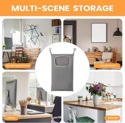 Wasmand voor wandmontage, organizer, draagbaar — thumbnail 5