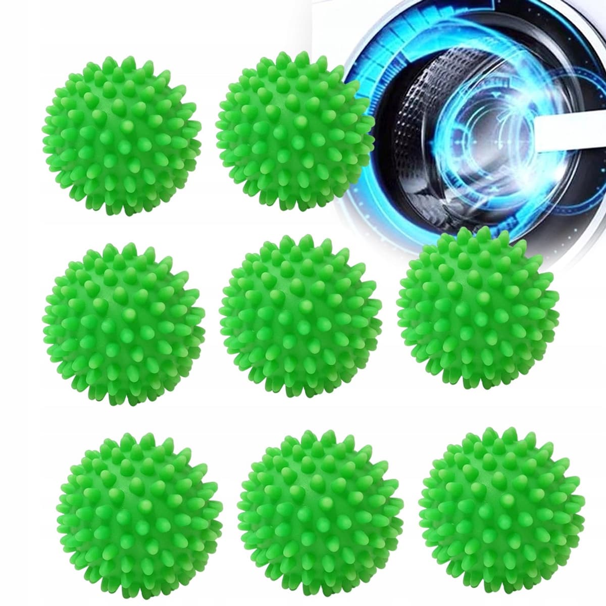 8x Wasmachines Ballen - Zacht & Pluizig Wassen & Drogen — afbeelding 1