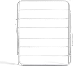 Droogrek inklapbaar 14 m - Gelakt staal wit - 61 x 138 x 445 cm — thumbnail 2