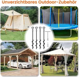 Inschroefbare tentharingen - zwaar uitgevoerd - Grondankers met hoge windweerstand — thumbnail 5
