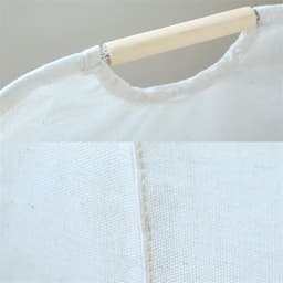 Opvouwbare mand - Kleding opberger - Huishoudelijk opbergen - Grote capaciteit - 30x30x40cm - Wit — thumbnail 4