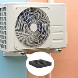 Trillingsdemper Airco - Anti-trillingsmat - Apparaten Stabiliseren - Praktische Montage - 4 Stuks - Zwart — thumbnail 2