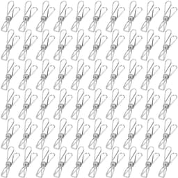 ZEYNOMAX- Wasknijpers 60 Stuks - Roestvrij Staal - Duurzaam - Antislip - Winddicht - Voor Binnen/Buiten - Compact en Draagbaar - Waslijnclips — thumbnail 1