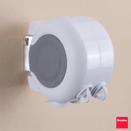 Metaltex - Skomer - Uittrekbare Waslijn 30m - 2x 15 meter - Wanddroger Buiten - Automatische Waslijn - Ruimtebesparend - Grijs — thumbnail 3