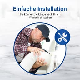 Afvoerslang - Droger slang - Ventilatie - Temperatuurbestendig - 1 meter - Wit — thumbnail 3