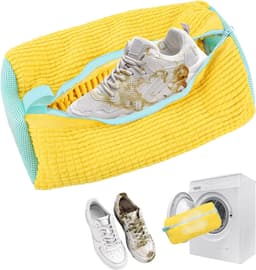 Shoe Wash Bag voor Wasmachine - 1 Stuk met Ritssluiting - Anti-Deform - Lichtgewicht en Draagbaar - Herbruikbaar Wasnet - Waszak voor Sneakers (39 x 19 cm) — thumbnail 1