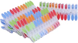 Dailygoods- Kledingpinnen 72 Stuks - Sterke Grip - Extra Groot - Antislip - Voor Binnen/Buiten - Afmetingen 8 x 4 cm - Wasknijpers — thumbnail 2