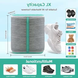 XL Schoenwaszak met Extra Reinigingsvak voor Zolen - Ideaal voor Sneakers en Schoenen, Versterkte Ritssluiting en Duurzaam Wasnet — thumbnail 5