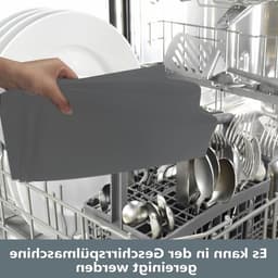 Siliconen Drupbak voor Wasmachine en Koelkast, 60 x 60 cm, Herbruikbare Vloerbescherming, Antislip Mat voor Koelkast en Vriezer, Grijs — thumbnail 4