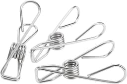 200 Stuks RVS Wasknijpers 5.8 x 1.2 cm - Duurzame, Roestvrije en Sterke Kledingknijpers voor de Waslijn — thumbnail 2