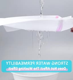 Wasmachine Wasnet, 40 x 50 cm, Kleine Waszak met Verborgen Rits, Beschermt Kleding tegen Vouwen en Deformatie, Ideaal voor Delicate Stoffen en Ondergoed — thumbnail 2