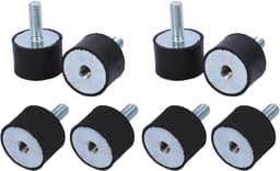 Rubberen Steunen - Trillingsdempers - Machine Demping - Hoge Stabiliteit - 8MM M8 - Zwart — thumbnail 4