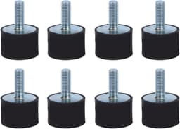 Rubberen Steunen - Trillingsdempers - Machine Demping - Hoge Stabiliteit - 8MM M8 - Zwart — thumbnail 3