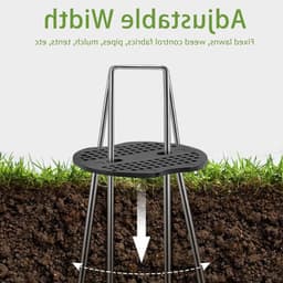 100 Stuks Tuinhaken met Wasertjes, Roestbestendige Gegalvaniseerde Grondankers voor Tuinen, Mulch en Kunstgras — thumbnail 3