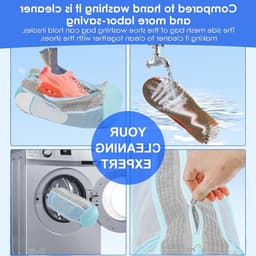 Schoenwaszakken met Rits - 2 Stuks voor het Wassen van Schoenen en Inlegzolen in de Wasmachine, Bescherming en Lintverwijdering — thumbnail 3