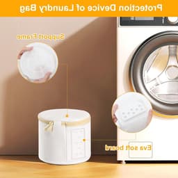 Set van 2 Premium Wasnetten voor Bh's en Ondergoed - Ideaal voor de Wasmachine, Beschermt Lingerie en Sokken met Ritssluiting — thumbnail 4