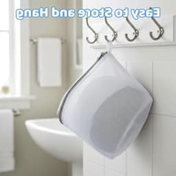 Set van 2 wasnetten voor lingerie, ronde waszakken met rits, ideaal voor bh's, sokken en ondergoed — thumbnail 4