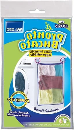 Wasknijperzak - Waszak Net - Kleding Wassen - Met Zuignappen - 14 x 24 x 1 cm - Wit — thumbnail 1