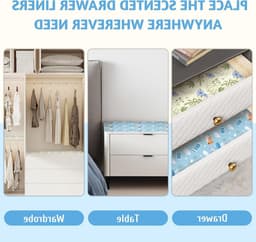 Linnen en Babypoeder Geurpapier voor Lades en Kasten, Geurpapier voor Verzorgingstafel en Kleerkast, 12 Vellen voor een Frisse Geur in Huis — thumbnail 3