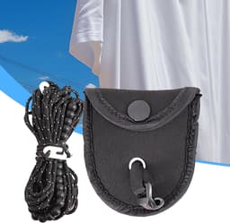 Draagbare Waslijn - Reis Wasrek - Buiten Droge Kleding - Winddicht Dubbel Touw - Tot 3.5 Meter - Zwart — thumbnail 5