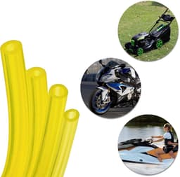 Dailygoods - Flexibele Benzineslangen - Oliebestendige Slang - 4 Maten - Geel - Voor Kleine Motoren - Geschikt voor Grasmaaiers — thumbnail 2